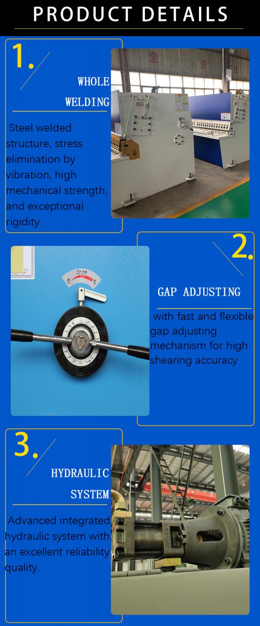 آلة القص المقصلة الهيدروليكية Qc12y 8 * 6000mm المقصلة الصناعية الصفائح المعدنية الألومنيوم الفولاذ المقاوم للصدأ القص القص M