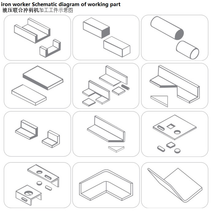 آلة القص والتثقيب الهيدروليكية سلسلة Q35y